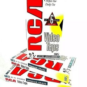 RCA Blank VHS T-120 Premium Grade Lot of 3